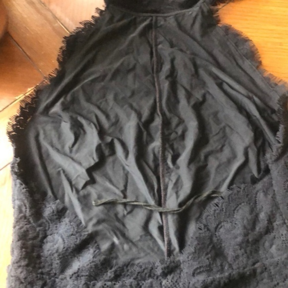Free People dress lace black small halter sytle dress - Picture 7 of 8